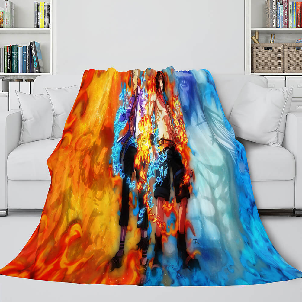 Anime ONE PIECE Throw Flannel Fleece Blanket Soft Cozy Bedding Sets (Online Order Only)