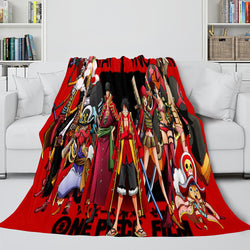 Anime ONE PIECE Throw Flannel Fleece Blanket Soft Cozy Bedding Sets (Online Order Only)