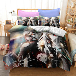 Anime Tokyo Ghoul Cosplay Bedding Set Quilt Cover (Online Order Only)