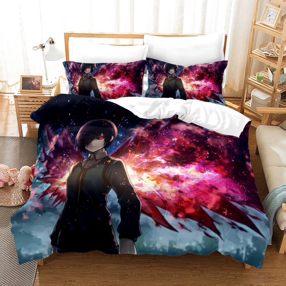 Anime Tokyo Ghoul Cosplay Bedding Set Quilt Cover (Online Order Only)