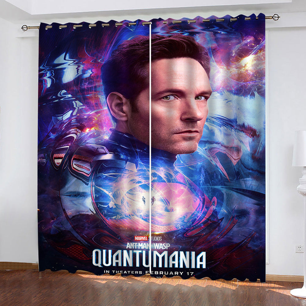 Ant-Man and The Wasp Quantumania Curtains Pattern Blackout Window Drapes (Online Order Only)