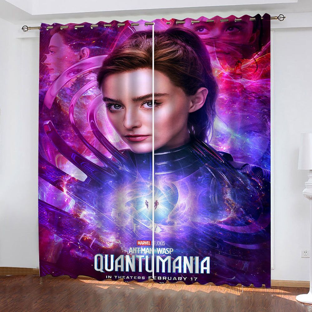 Ant-Man and The Wasp Quantumania Curtains Pattern Blackout Window Drapes (Online Order Only)