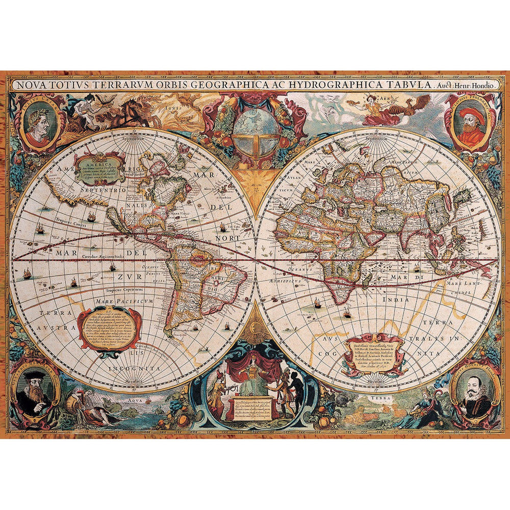 Antique World Map 1000 Piece Jigsaw Puzzle Eurographics (ONLINE ORDER ONLY)