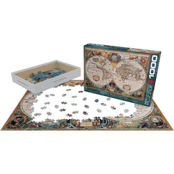 Antique World Map 1000 Piece Jigsaw Puzzle Eurographics (ONLINE ORDER ONLY)