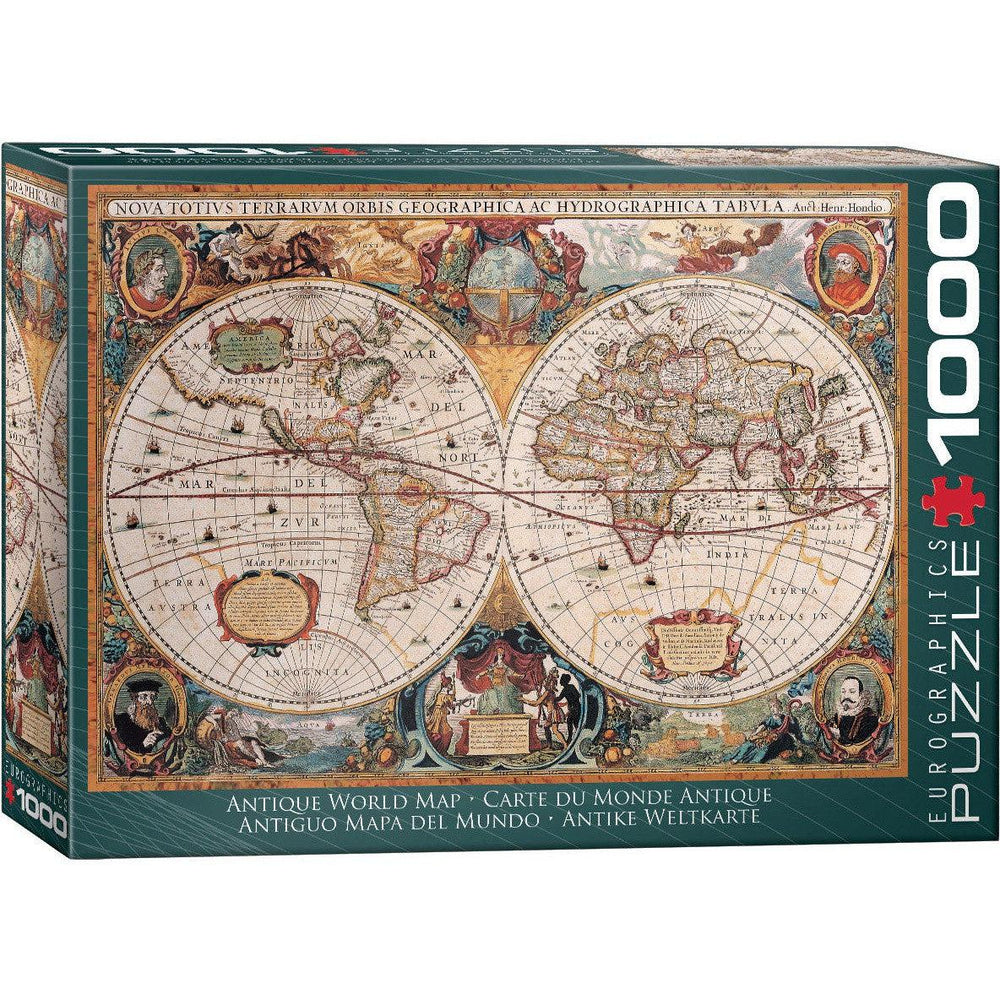 Antique World Map 1000 Piece Jigsaw Puzzle Eurographics (ONLINE ORDER ONLY)