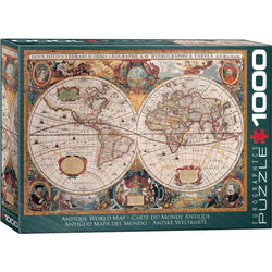 Antique World Map 1000 Piece Jigsaw Puzzle Eurographics (ONLINE ORDER ONLY)