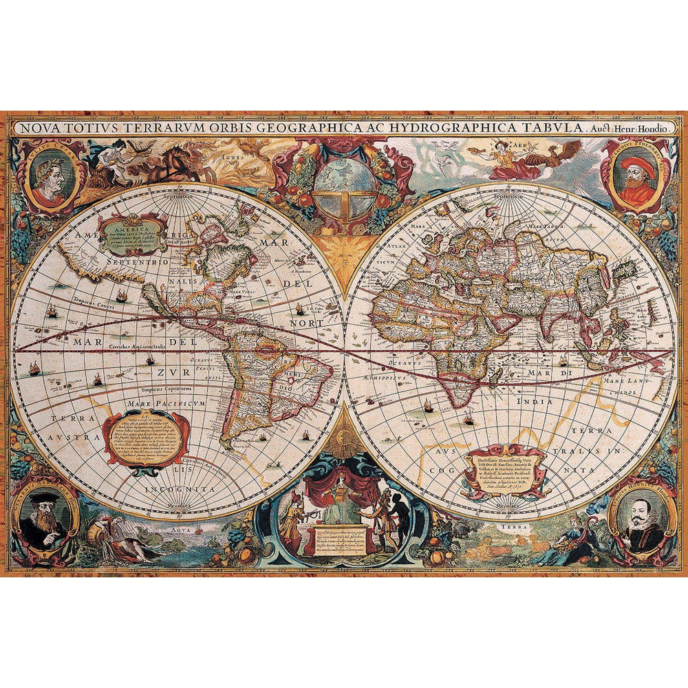 Antique World Map 2000 Piece Jigsaw Puzzle Eurographics (ONLINE ORDER ONLY)