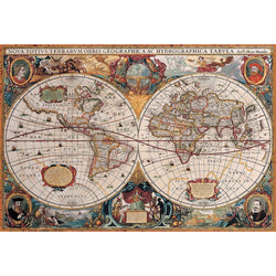 Antique World Map 2000 Piece Jigsaw Puzzle Eurographics (ONLINE ORDER ONLY)