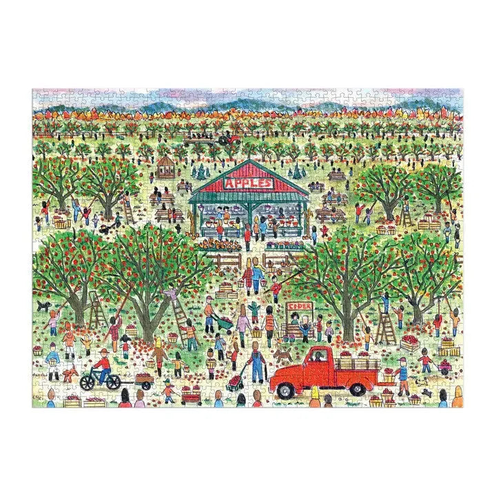 Apple Pickin' 1000 Piece Jigsaw Puzzle Galison (ONLINE ORDER ONLY)