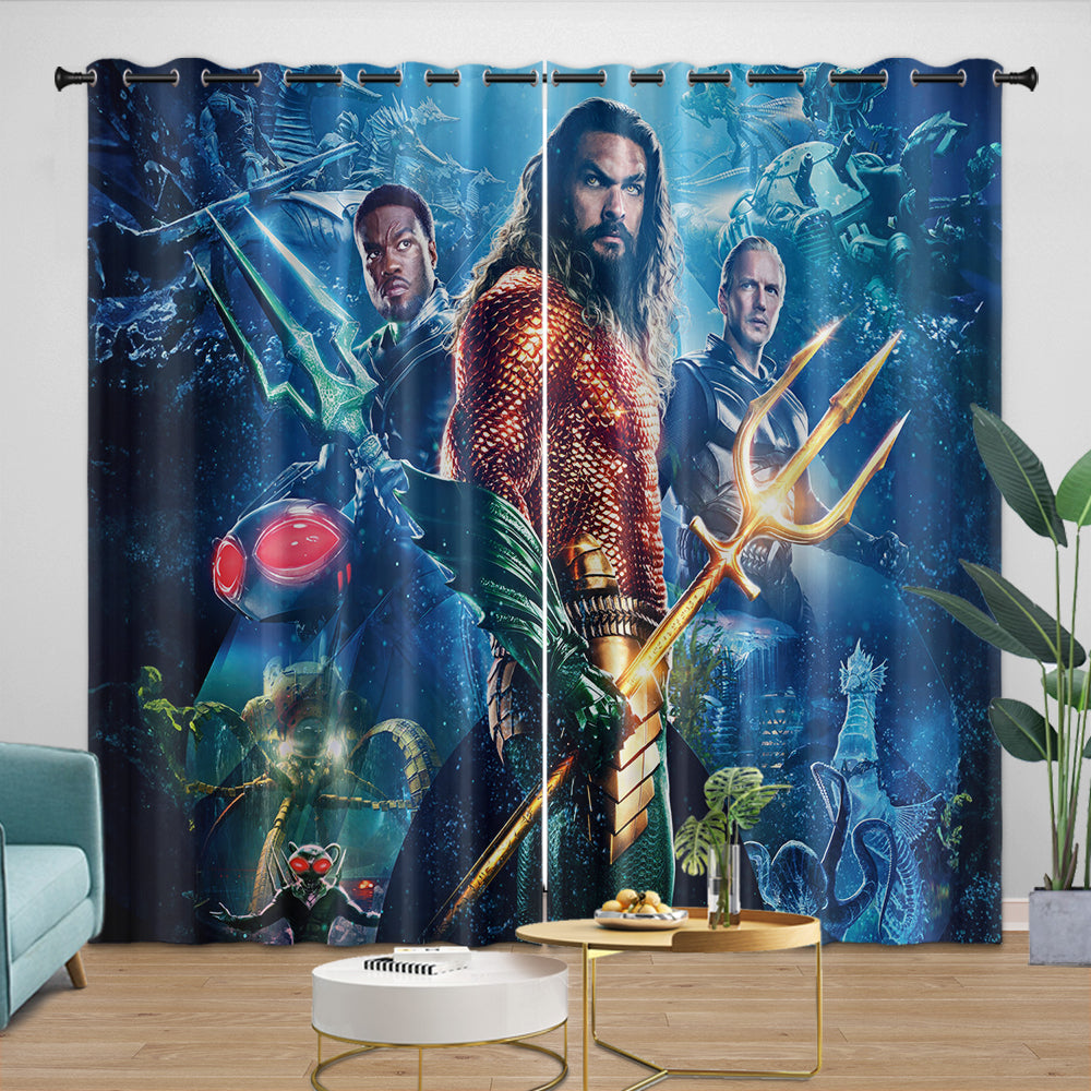 Aquaman and the Lost Kingdom Curtains Blackout Window Drapes (Online Order Only)
