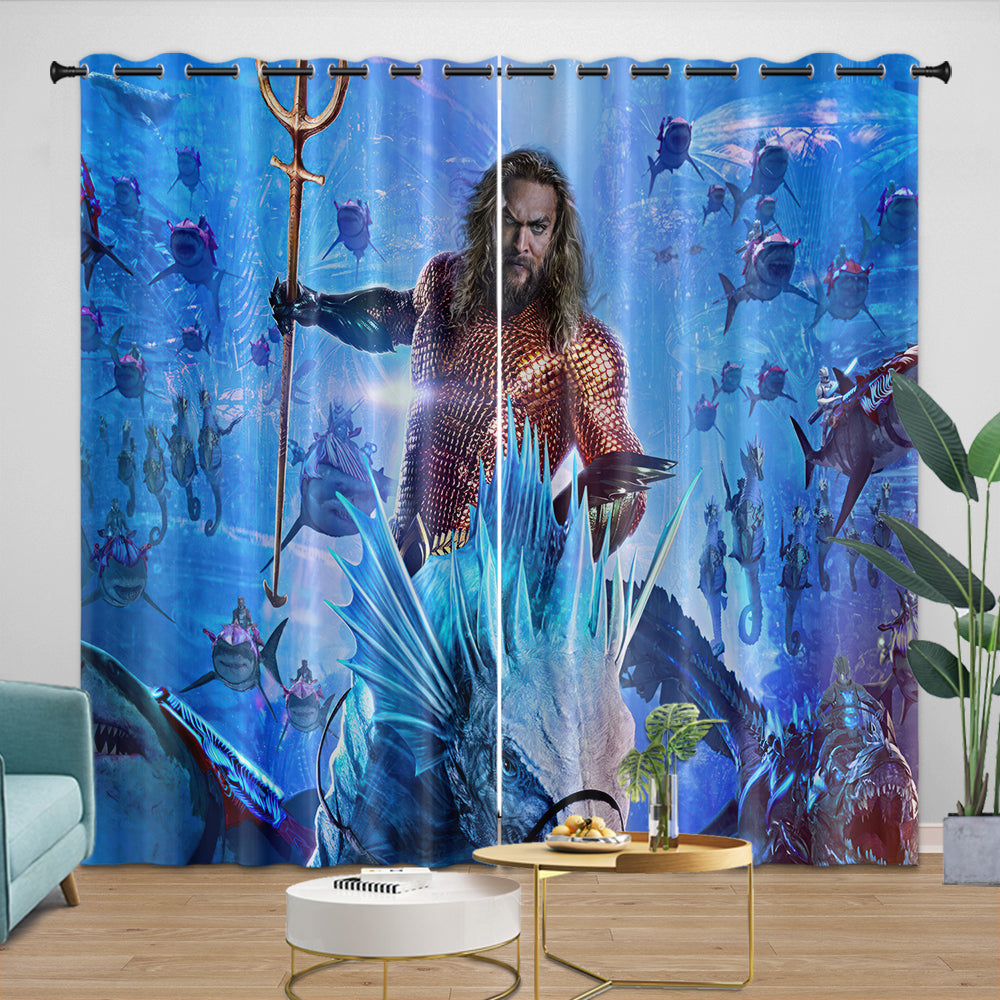 Aquaman and the Lost Kingdom Curtains Blackout Window Drapes (Online Order Only)
