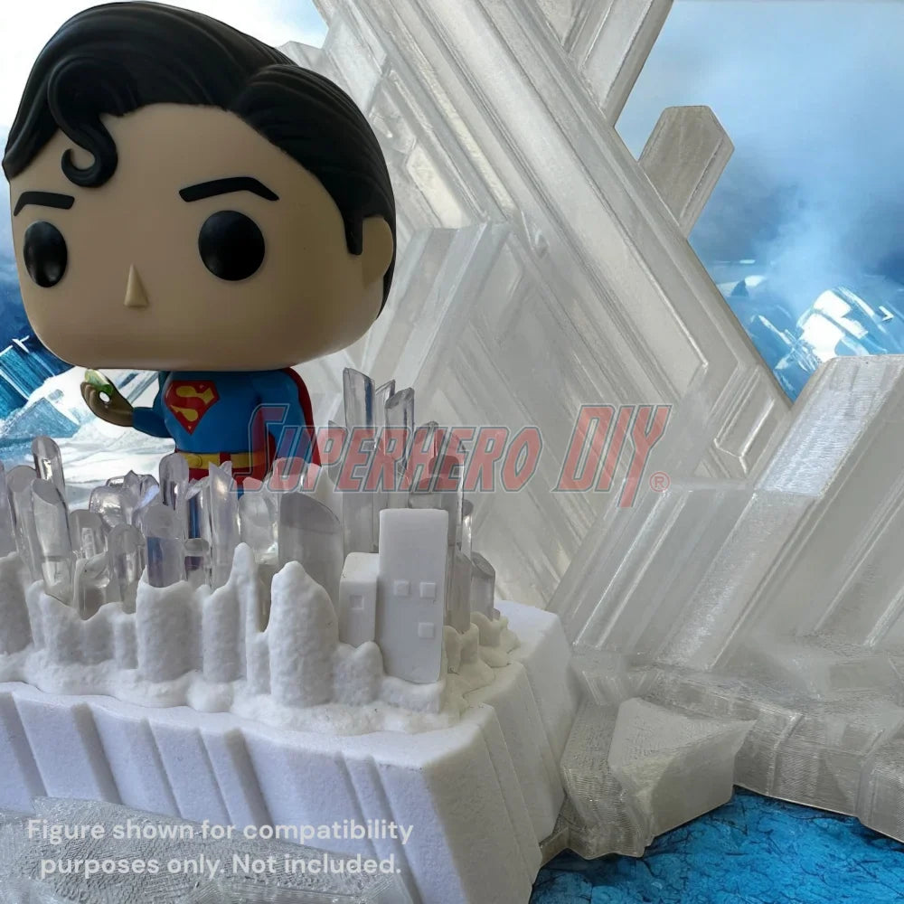 Arctic Ice Crystal Fortress Display Stand - Sized for Pop! Deluxe Superman #537 (ONLINE ORDER ONLY)
