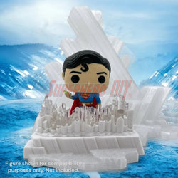 Arctic Ice Crystal Fortress Display Stand - Sized for Pop! Deluxe Superman #537 (ONLINE ORDER ONLY)