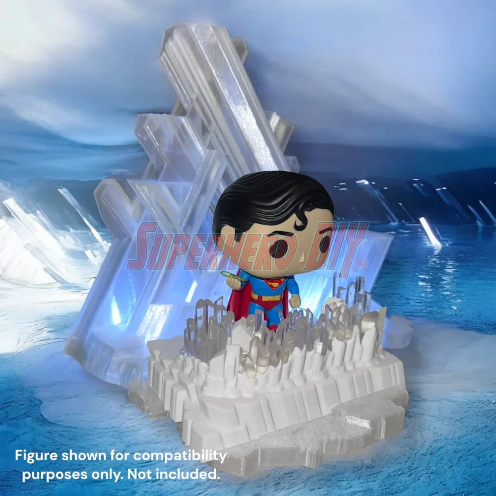 Arctic Ice Crystal Fortress Display Stand - Sized for Pop! Deluxe Superman #537 (ONLINE ORDER ONLY)