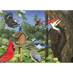 Around the Birdfeeder 35 Piece Tray Jigsaw Puzzle Cobble Hill (ONLINE ORDER ONLY)