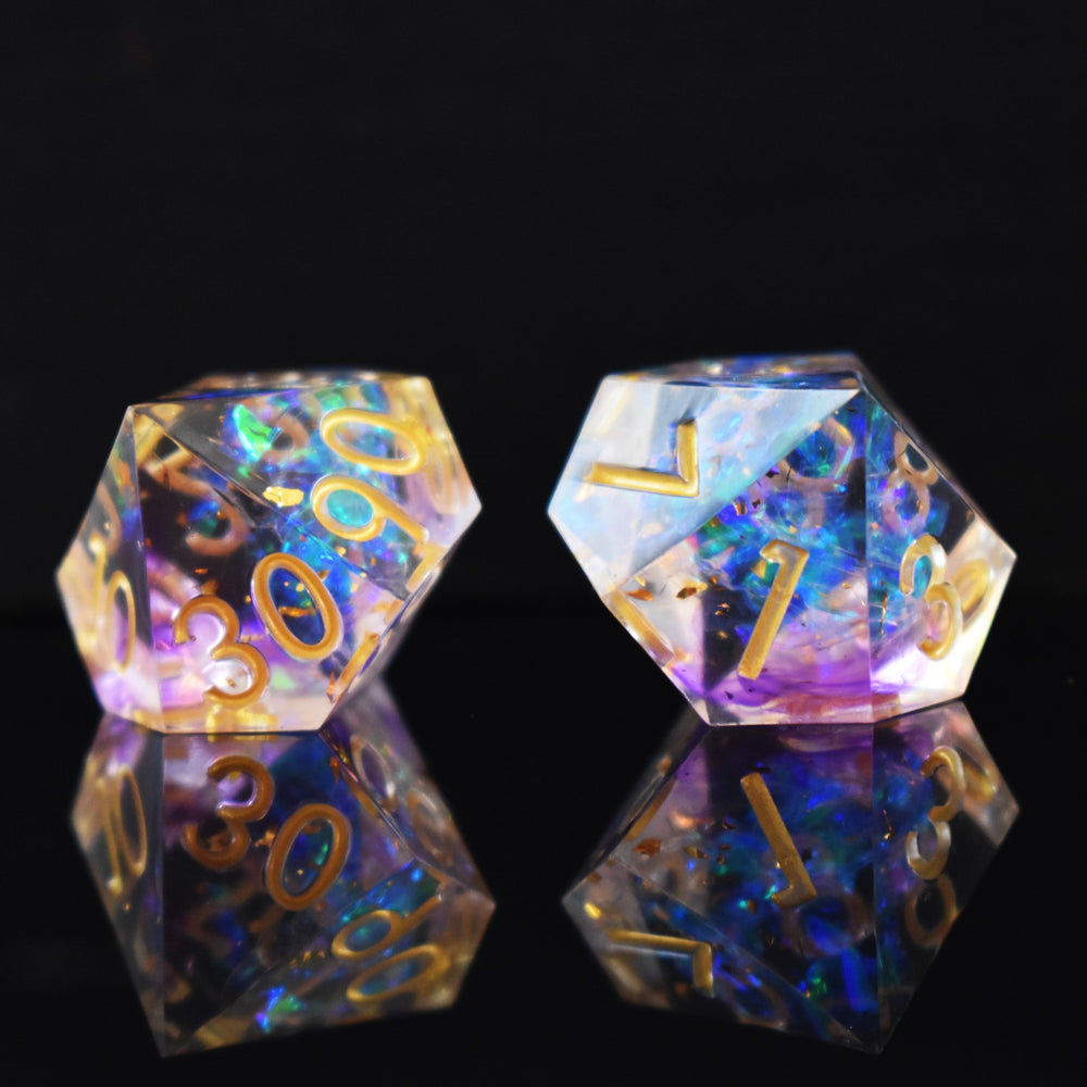 Astral Projection Sharp-Edged Resin Dice Set (ONLINE ORDER ONLY)