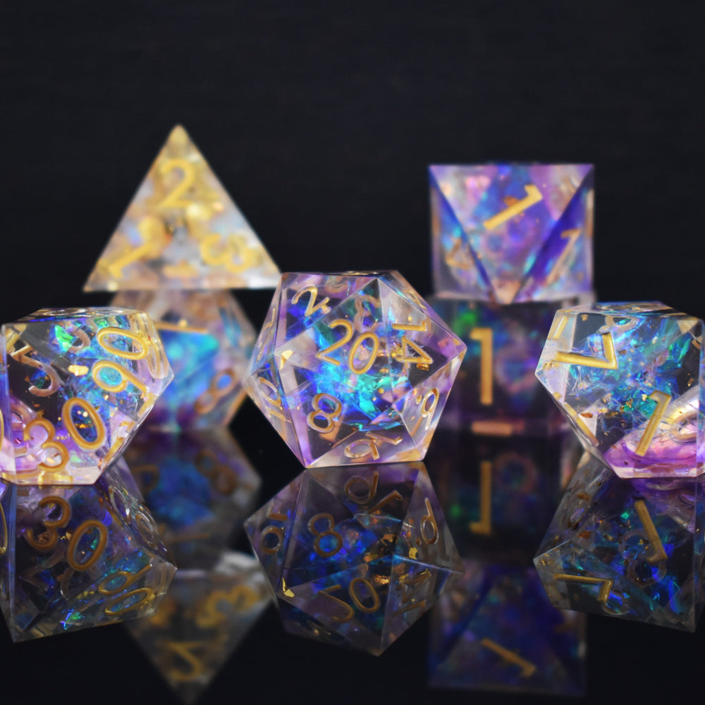 Astral Projection Sharp-Edged Resin Dice Set (ONLINE ORDER ONLY)