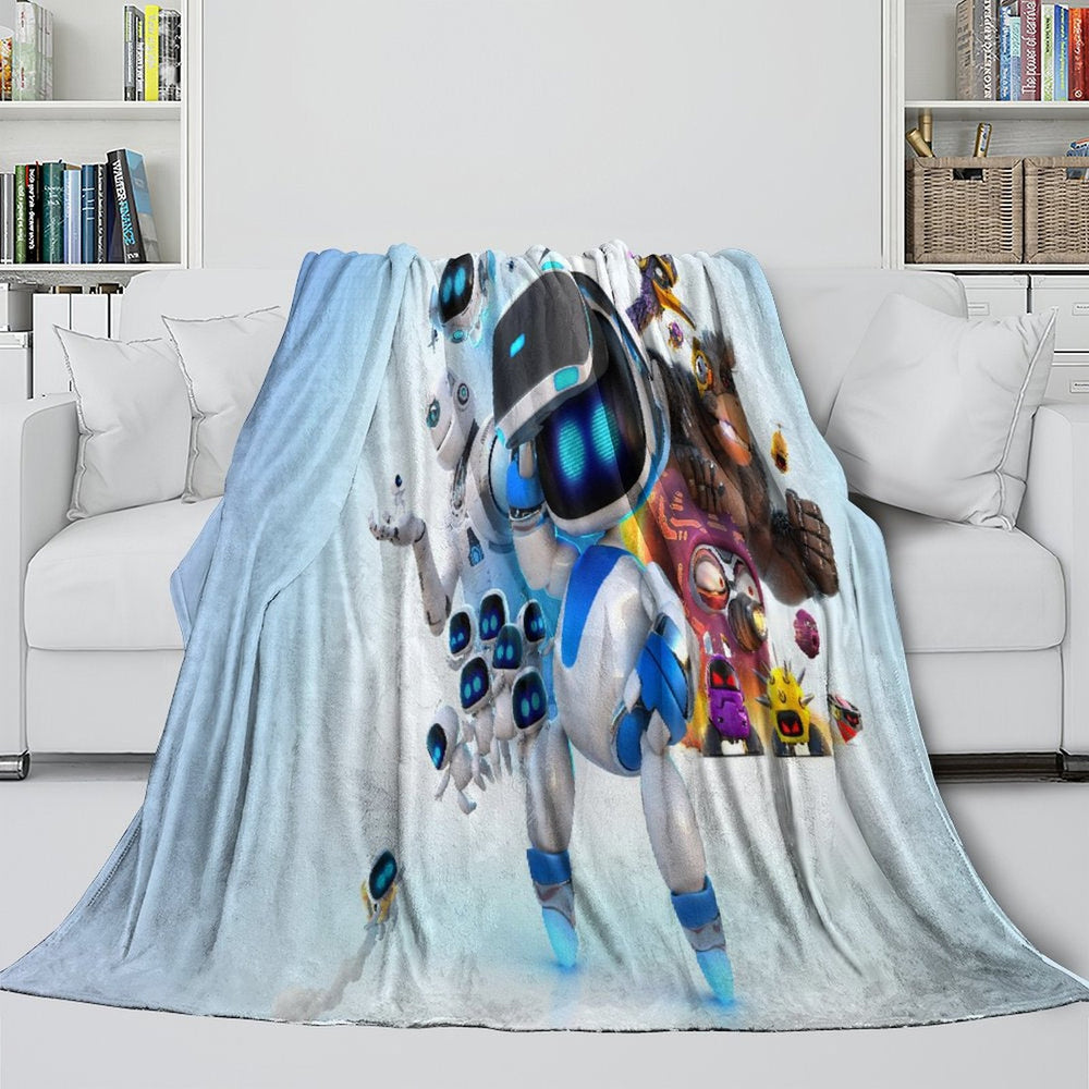 Astro Bot Blanket Flannel Throw Room Decoration (Online Order Only)
