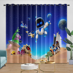 Astro Bot Curtains Blackout Window Drapes Room Decoration (Online Order Only)