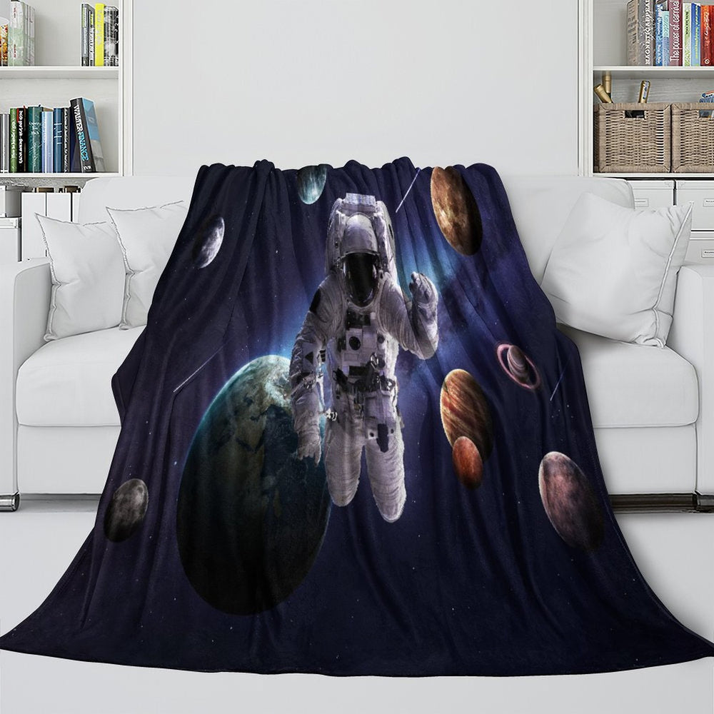 Astronaut Blanket Flannel Kids Room Throw (ONLINE ORDER ONLY)