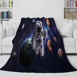 Astronaut Blanket Flannel Kids Room Throw (ONLINE ORDER ONLY)