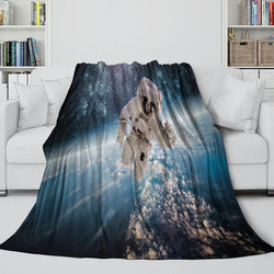 Astronaut Blanket Flannel Kids Room Throw (ONLINE ORDER ONLY)