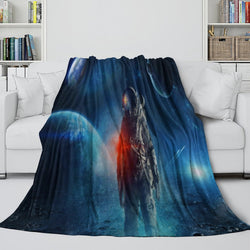 Astronaut Blanket Pattern Flannel Kids Room Throw (ONLINE ORDER ONLY)