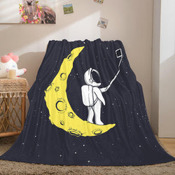 Astronaut Blanket Soft Flannel Blanket (Online Order Only)