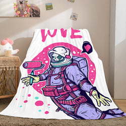 Astronaut Blanket Soft Flannel Blanket (Online Order Only)
