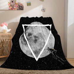 Astronaut Blanket Soft Flannel Blanket (Online Order Only)