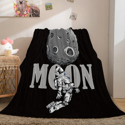 Astronaut Blanket Soft Flannel Blanket (Online Order Only)