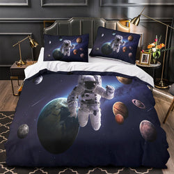 Astronaut Duvet Cover Pattren Bedding Set Without Filler (ONLINE ORDER ONLY)