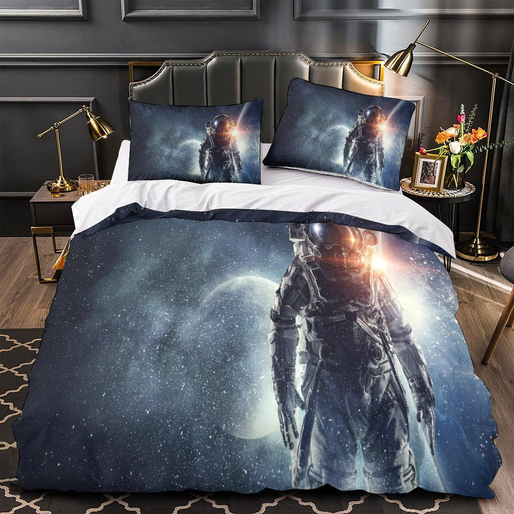 Astronaut Duvet Cover Pattren Bedding Set Without Filler (ONLINE ORDER ONLY)