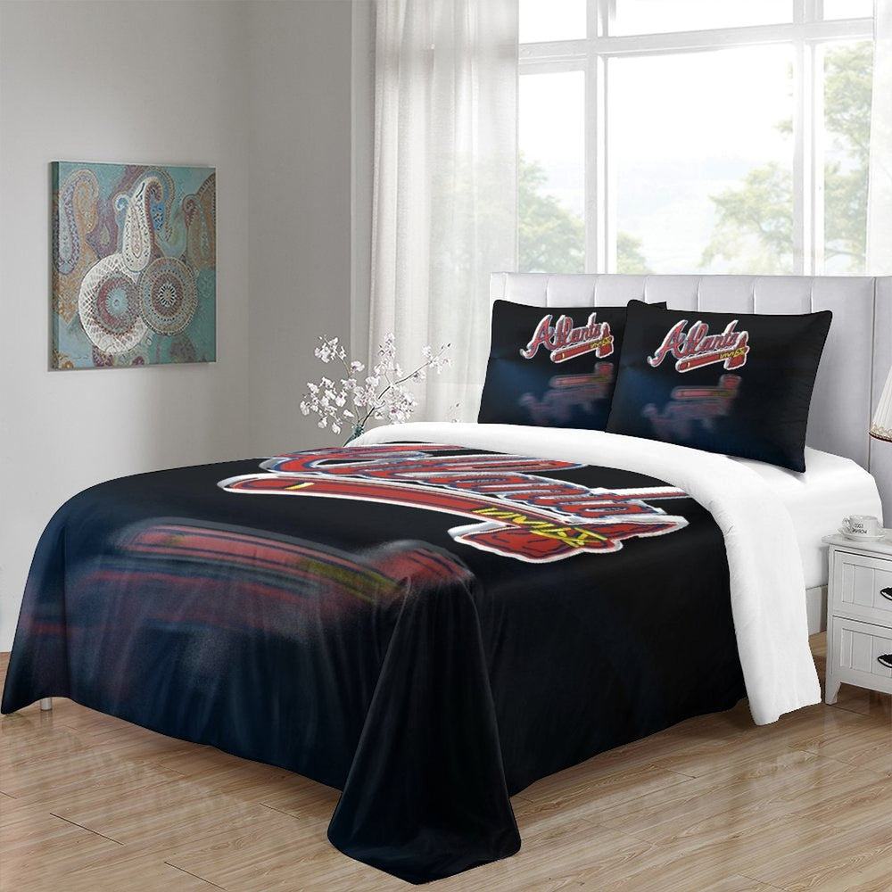 Atlanta Braves Bedding Set Quilt Cover Without Filler (Online Order Only)