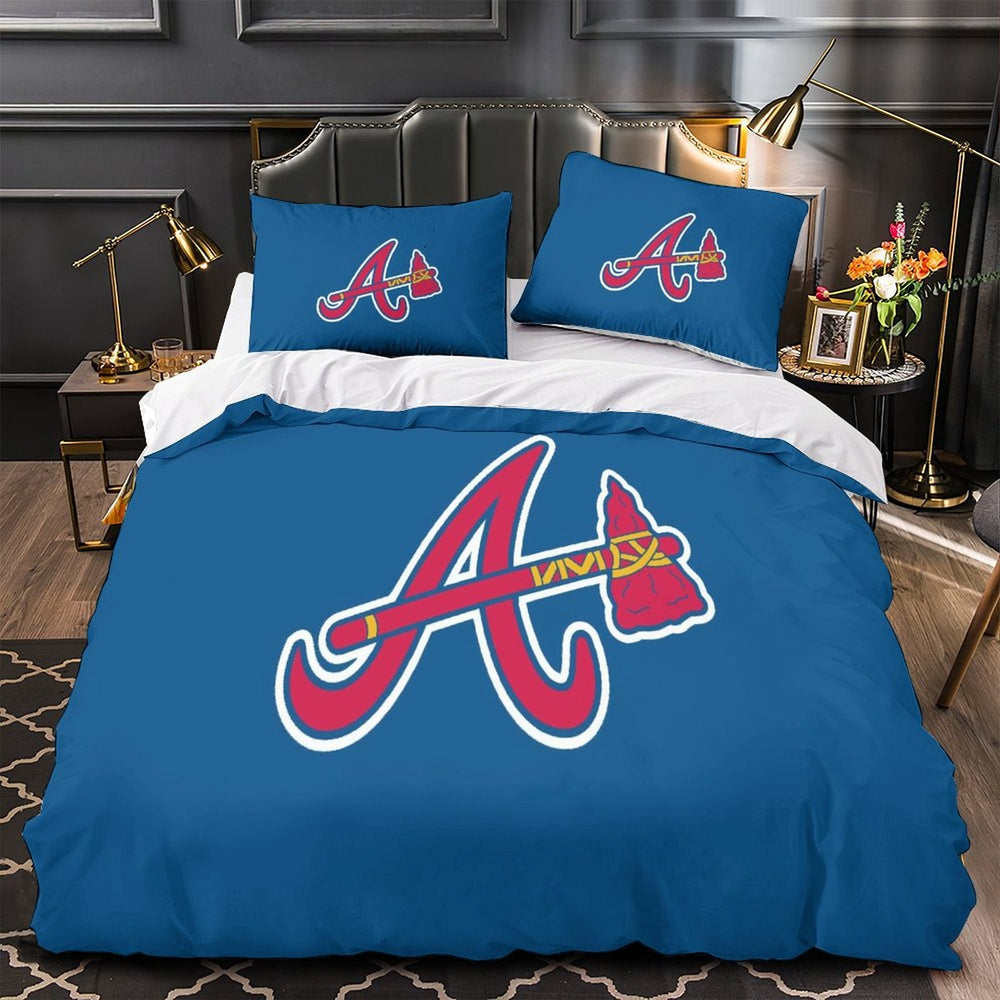 Atlanta Braves Bedding Set Quilt Cover Without Filler (Online Order Only)