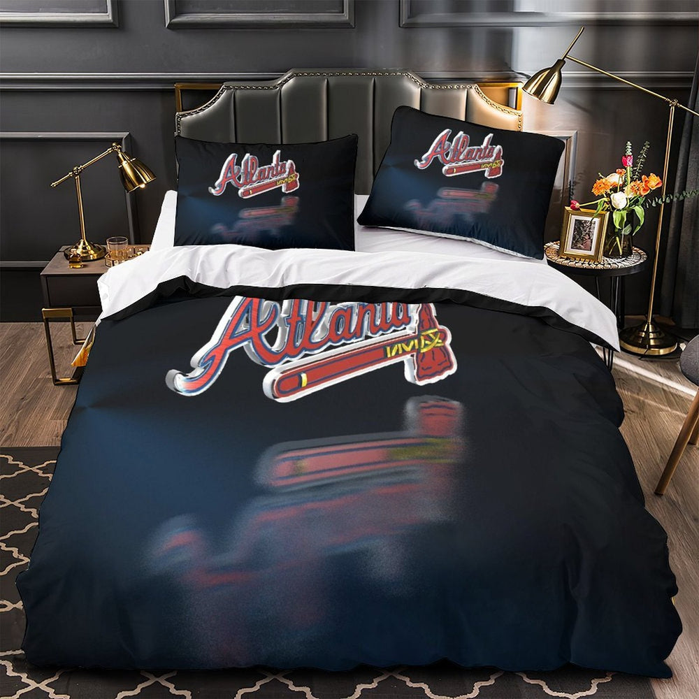 Atlanta Braves Bedding Set Quilt Cover Without Filler (Online Order Only)