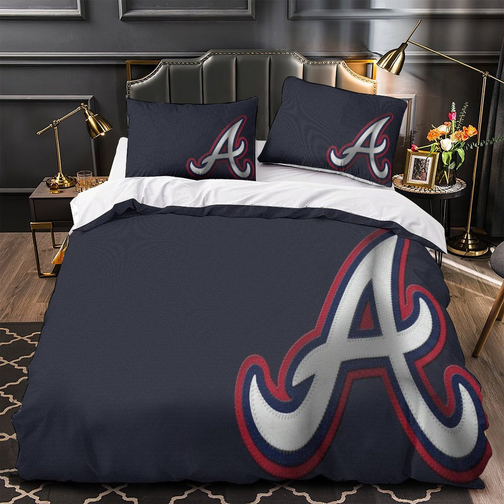 Atlanta Braves Bedding Set Quilt Cover Without Filler (Online Order Only)