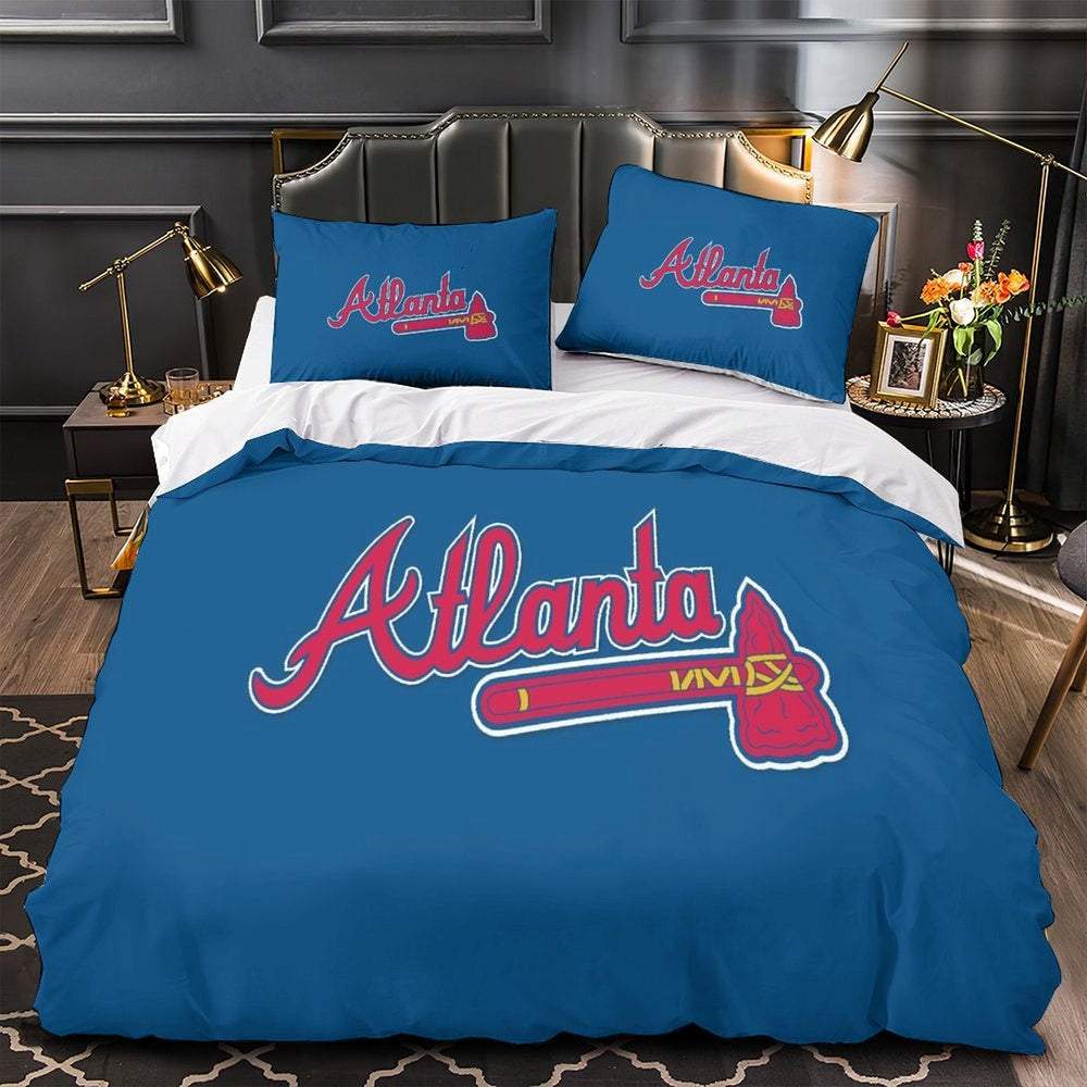 Atlanta Braves Bedding Set Quilt Cover Without Filler (Online Order Only)