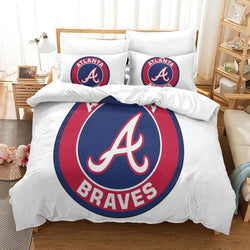 Atlanta Braves Bedding Set Quilt Cover Without Filler (Online Order Only)