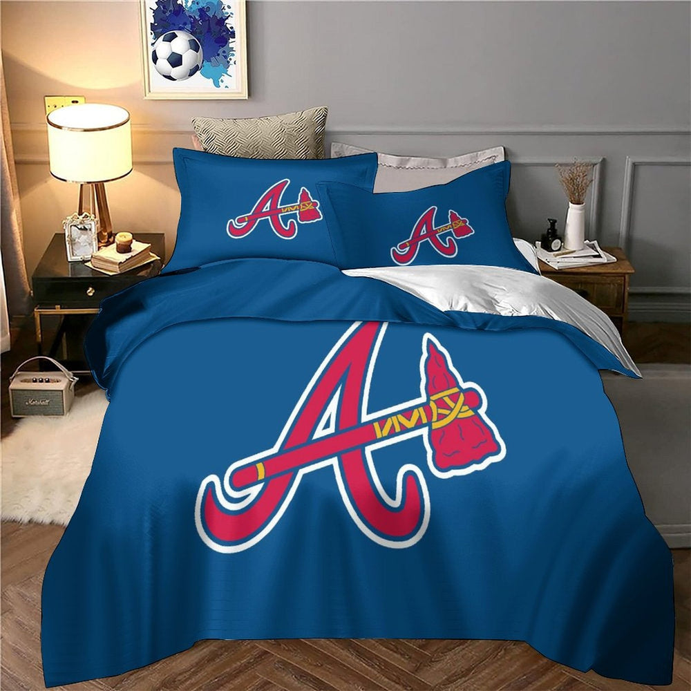 Atlanta Braves Bedding Set Quilt Cover Without Filler (Online Order Only)