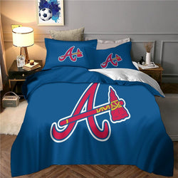 Atlanta Braves Bedding Set Quilt Cover Without Filler (Online Order Only)
