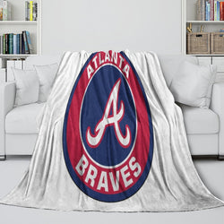 Atlanta Braves Blanket Flannel Throw Room Decoration (Online Order Only)