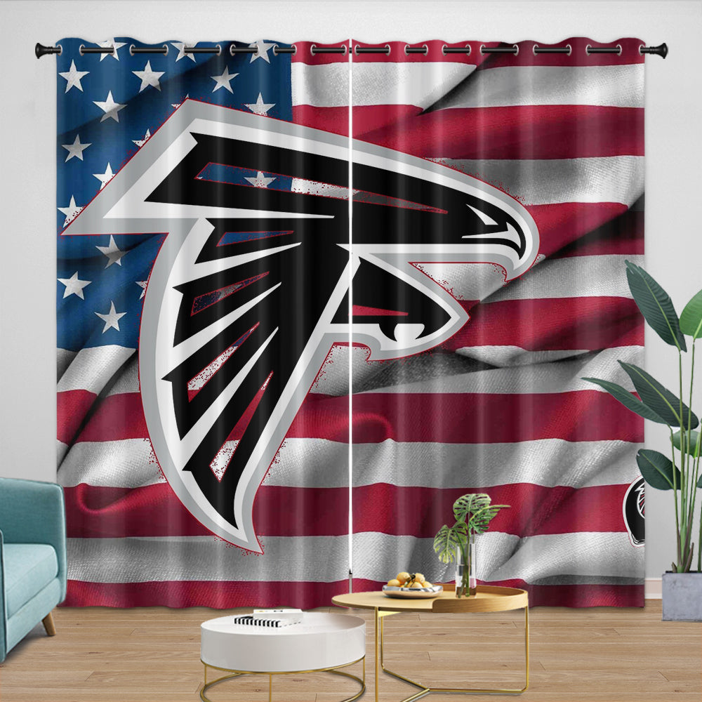 Atlanta Falcons Curtains Blackout Window Drapes (Online Order Only)