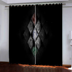 Attack On Titan Pattern Curtains Blackout Window Drapes (Online Order Only)