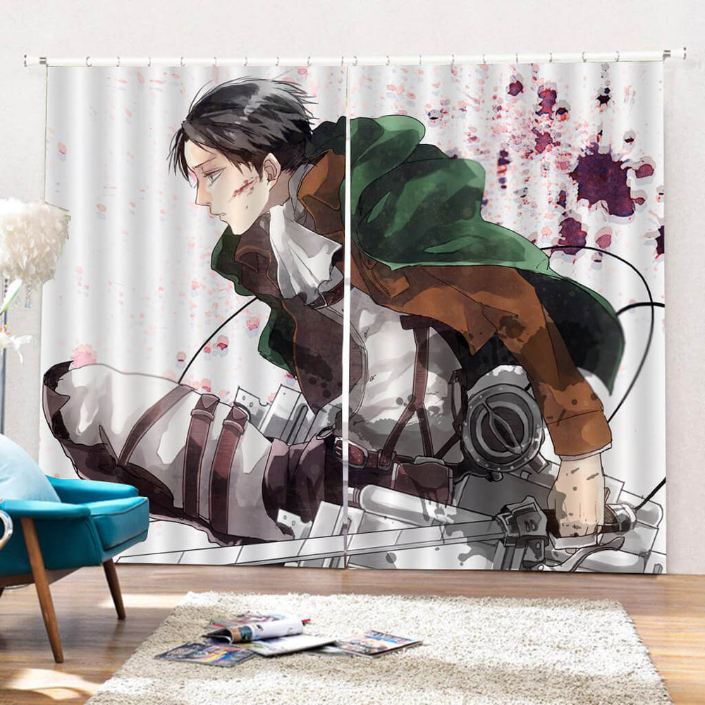 Attack on Titan Curtains Blackout Window Drapes for Room Decoration (Online Order Only)