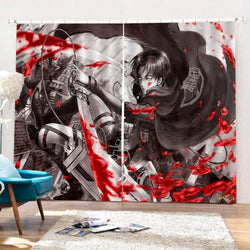 Attack on Titan Curtains Blackout Window Drapes for Room Decoration (Online Order Only)