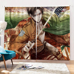 Attack on Titan Curtains Blackout Window Drapes for Room Decoration (Online Order Only)