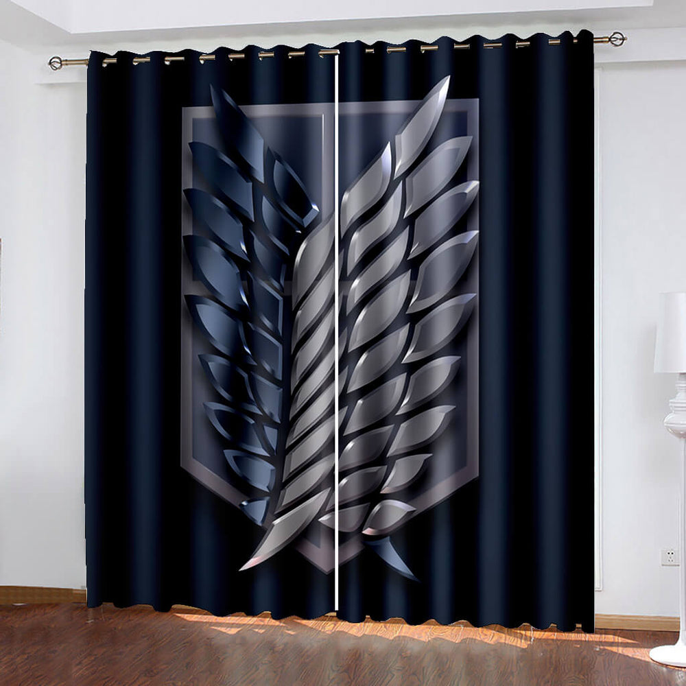 Attack on Titan Curtains Cosplay Blackout Window Treatments Drapes (Online Order Only)