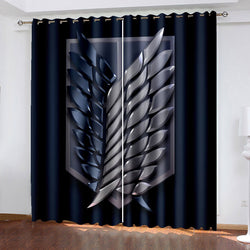Attack on Titan Curtains Cosplay Blackout Window Treatments Drapes (Online Order Only)