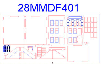 28mm "Brownstone" Row House (MDF) - 28MMDF401 (Online Order Only)